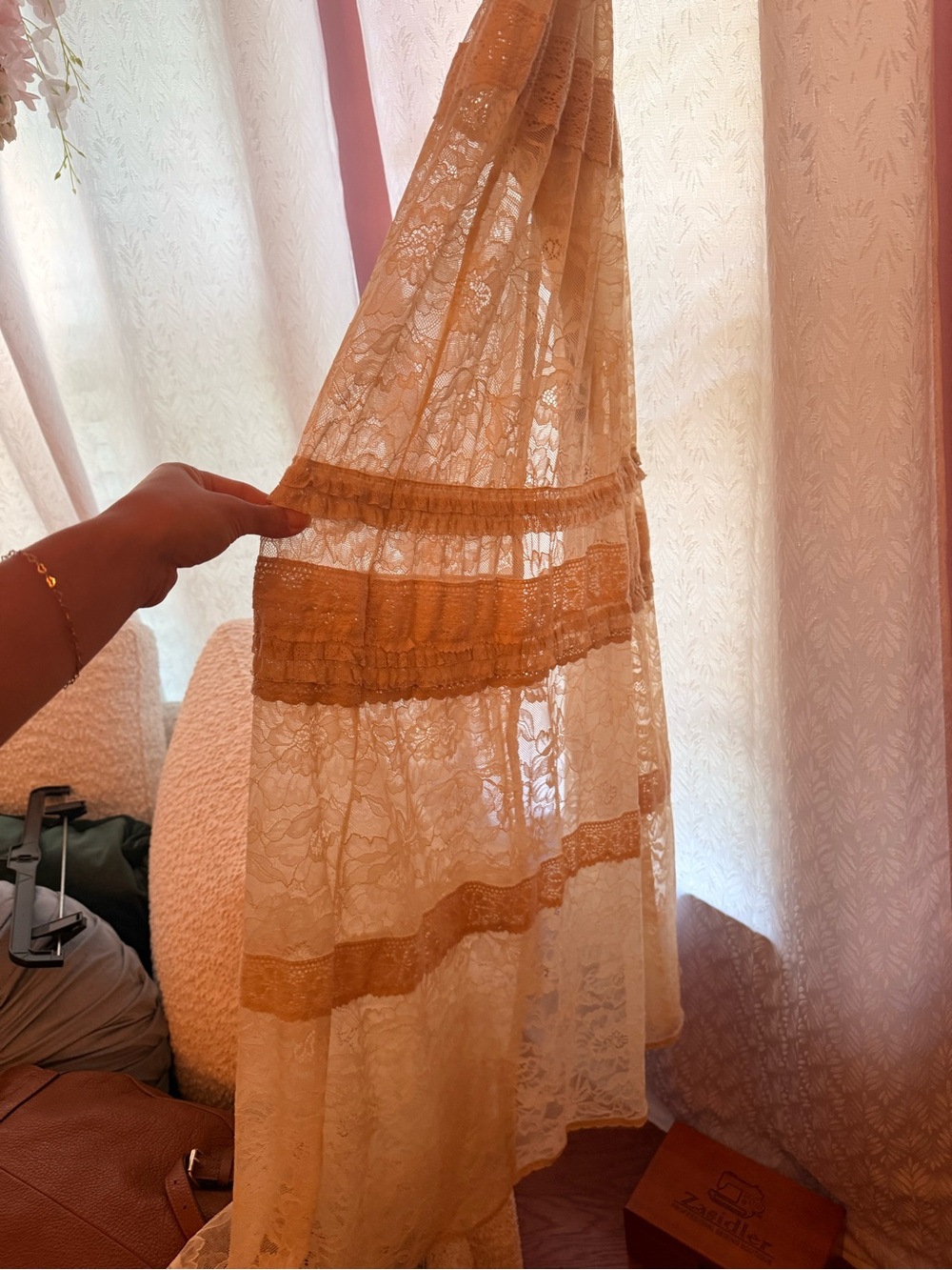 Intimately by Free People Sweet Saloon sleeveless maxi bodysuit in tea - Picture 4 of 5